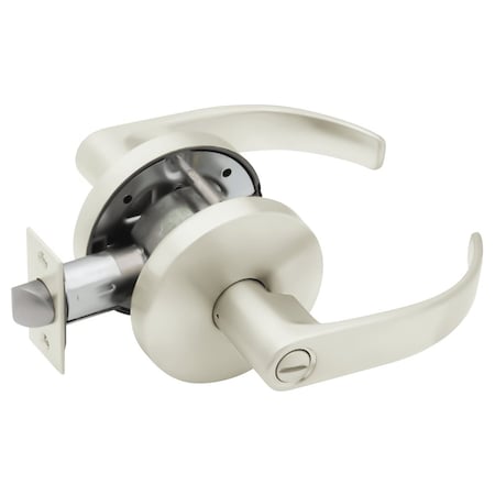 Falcon Grade 2 Privacy Cylindrical Lock, Non-Keyed, Quantum Lever, Standard Rose, Bright Chrome Finish W301S Q 625